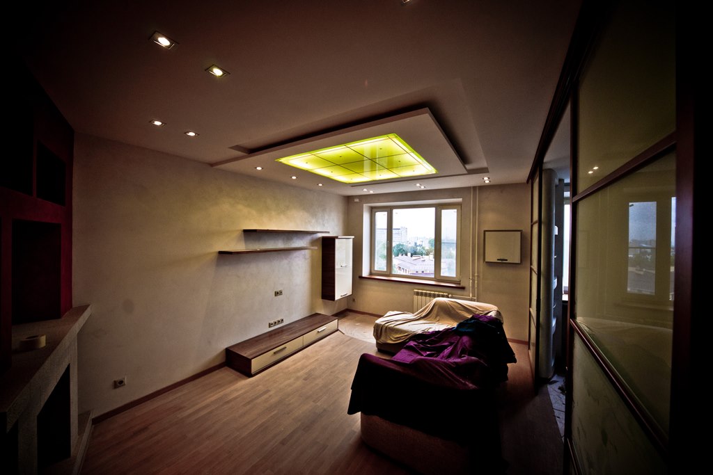 1_потолок полотно с подсветкой